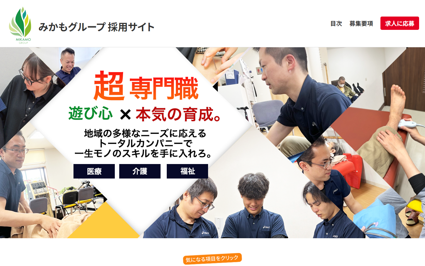 みかもグループ 採用サイト